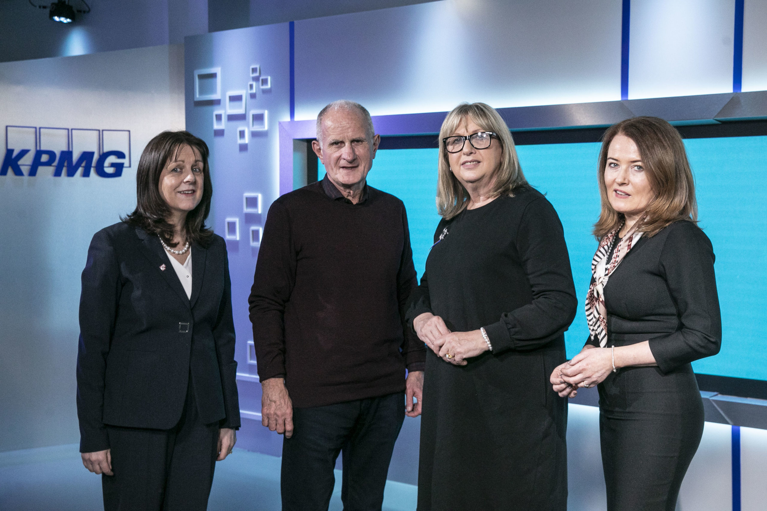 Mary McAleese and Martin McAleese with members of the 30% Club Ireland Steerco.