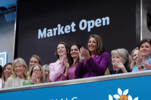 Members and supporters of the 30% Club UK at the LSEG Market Open.